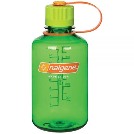 NALGENE 1 Point Narrow Mouth Sustain Water Bottle, Melon Ball 341565